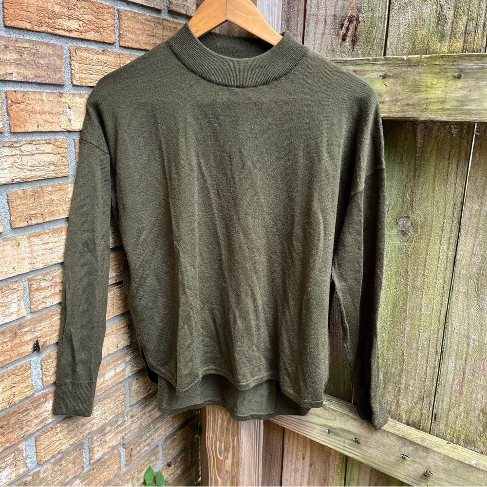 Madewell Olive Knit Cardigan